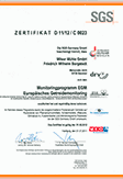 SGS Zertifikat